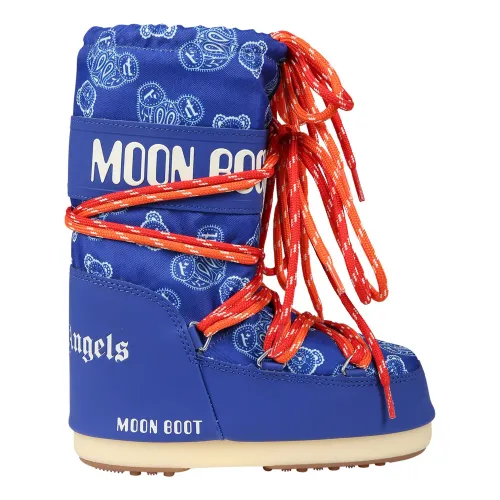 Palm Angels , Blue Bear Logo Snow Boots ,Blue unisex, Sizes: