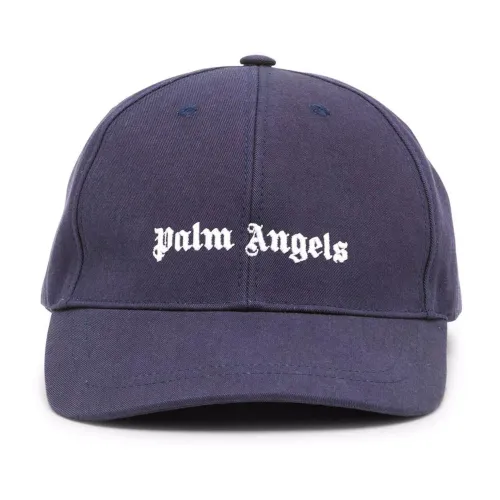Palm Angels , Blue Embroidered Baseball Cap for Boys ,Blue male, Sizes: