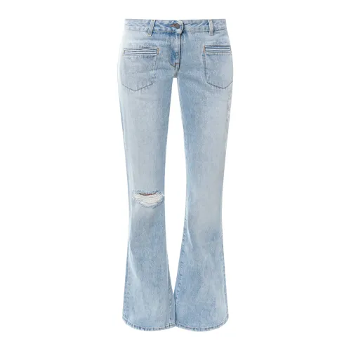 Palm Angels , Blue Flared Jeans ,Blue female, Sizes: