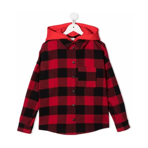 Palm Angels , Boy's Clothing Shirts Red Aw20 ,Multicolor male, Sizes: