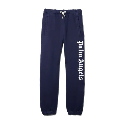 Palm Angels , Girl's Clothing Trousers Darkblue (Navy) Noos ,Blue female, Sizes: