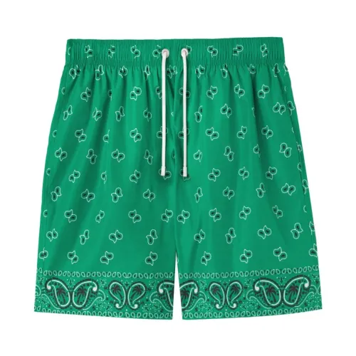 Palm Angels , Green Paisley Print Swim Shorts ,Green male, Sizes: