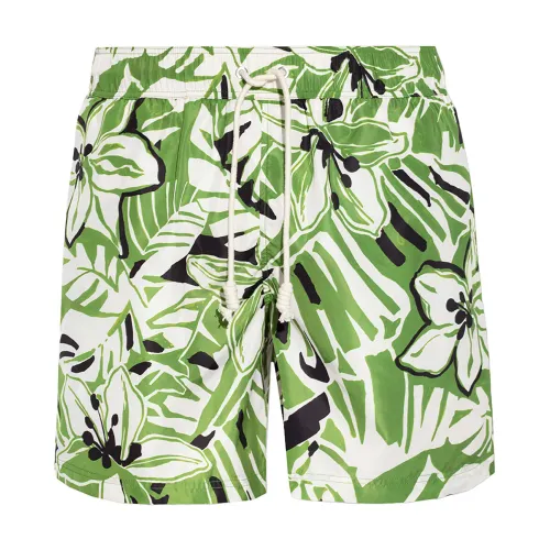 Palm Angels , Green Swim Boxers - Regular Fit ,Green male, Sizes: