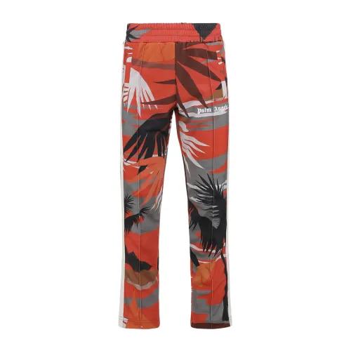Palm Angels , Hawaii Track Pants ,Red male, Sizes: