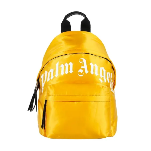 Palm Angels , Logo Backpack - Stylish and Functional ,Yellow male, Sizes: ONE SIZE
