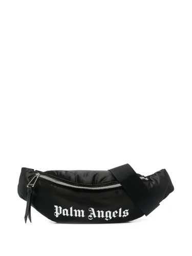 Palm Angels logo-print belt bag - Black