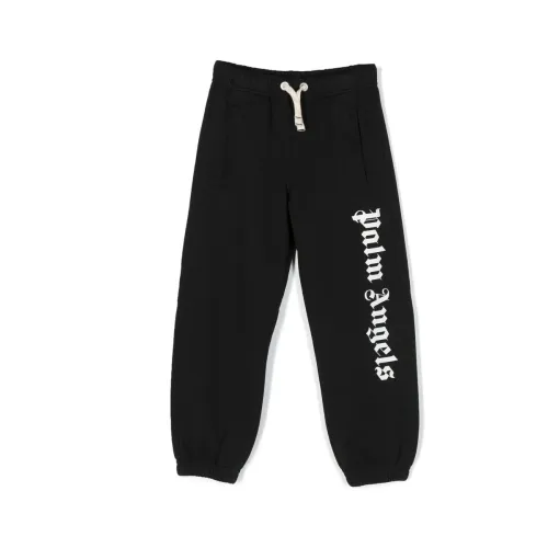Palm Angels , Logo-Print Track Pants ,Black male, Sizes: