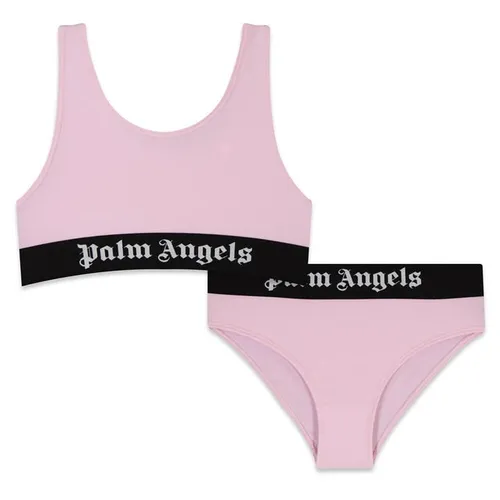 PALM ANGELS Logo Tape Bikini Set Junior Girls - Pink