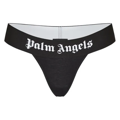 Palm Angels Logo Thong - Black