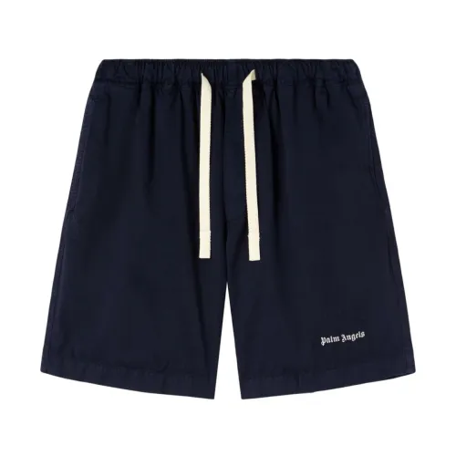 Palm Angels , Mens Clothing Shorts Blue Ss24 ,Blue male, Sizes: