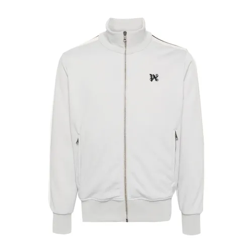 Palm Angels , Monogram Grey Sports Jacket ,Gray male, Sizes: