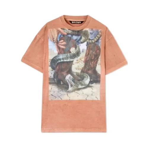 Palm Angels , Multicolor T-Shirt ,Pink male, Sizes: