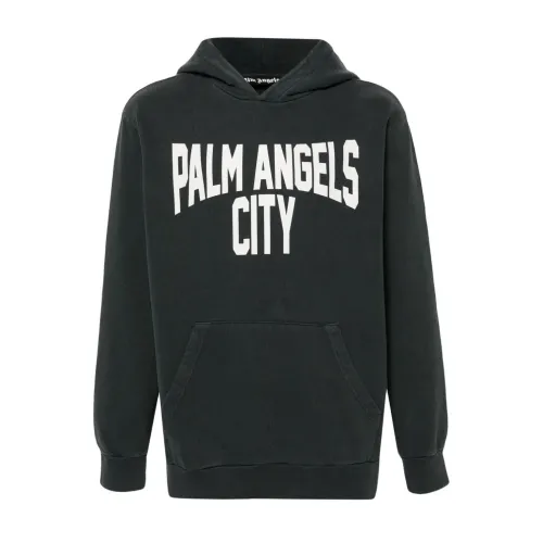 Palm Angels , Palm Angels Sweaters Grey ,Gray male, Sizes: