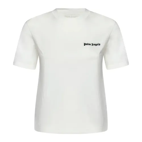 Palm Angels , Palm Angels T-shirts and Polos White ,White female, Sizes:
