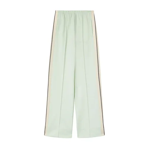 Palm Angels , Palm Angels Trousers Green ,Green female, Sizes: