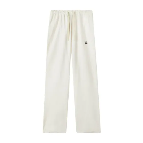Palm Angels , Palm Angels Trousers White ,White male, Sizes: