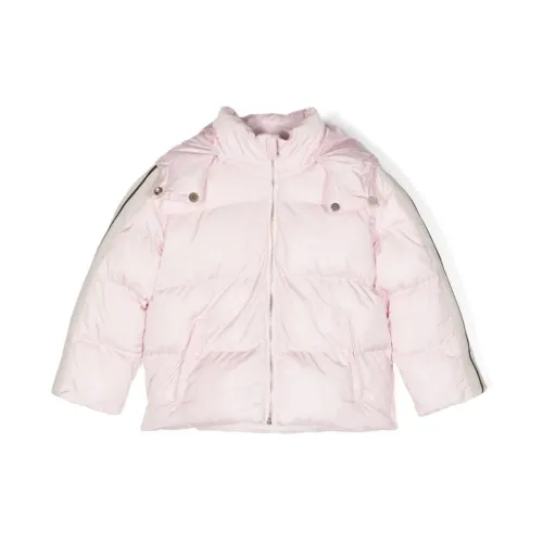 Palm Angels , Pink Kids Hooded Puffer Jacket ,Pink female, Sizes: