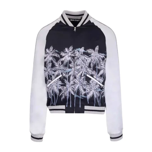 Palm Angels , Printed Bomber Jacket Men's Fashion ,Multicolor male, Sizes: