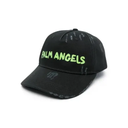 Palm Angels , Printed Logo Cap ,Black male, Sizes: ONE