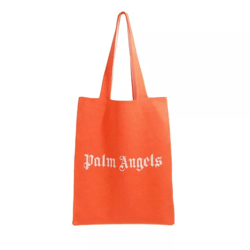 Palm Angels Shopping Bags - Logo Knitted Shopper - orange - Shopping Bags for ladies