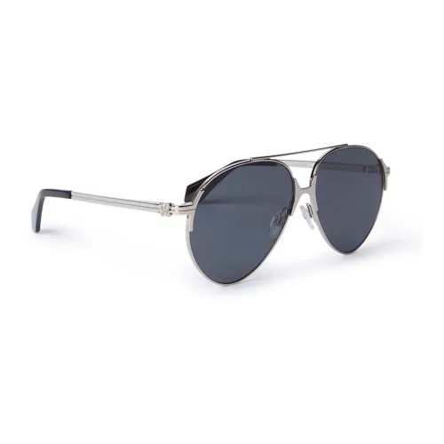 Palm Angels , Silver/Grey Cat Sunglasses Elkton ,Gray unisex, Sizes: