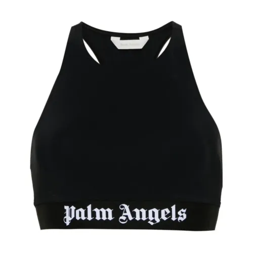 Palm Angels , Sport Logo Top ,Black female, Sizes: