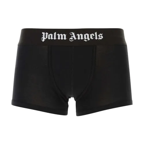 Palm Angels , Stretch Cotton Boxer Set ,Black male, Sizes: