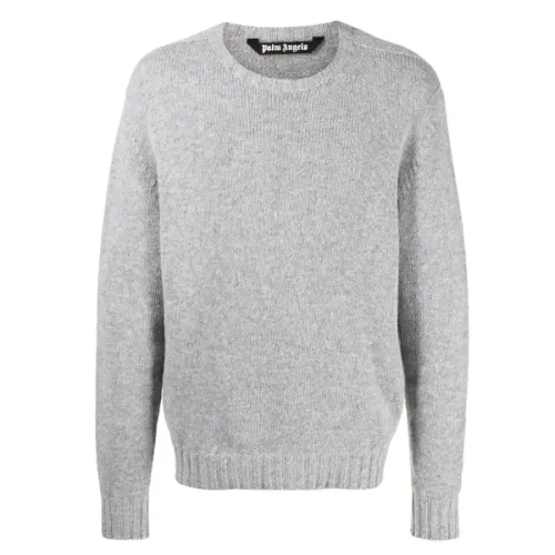 Palm Angels , Sweater ,Gray male, Sizes: