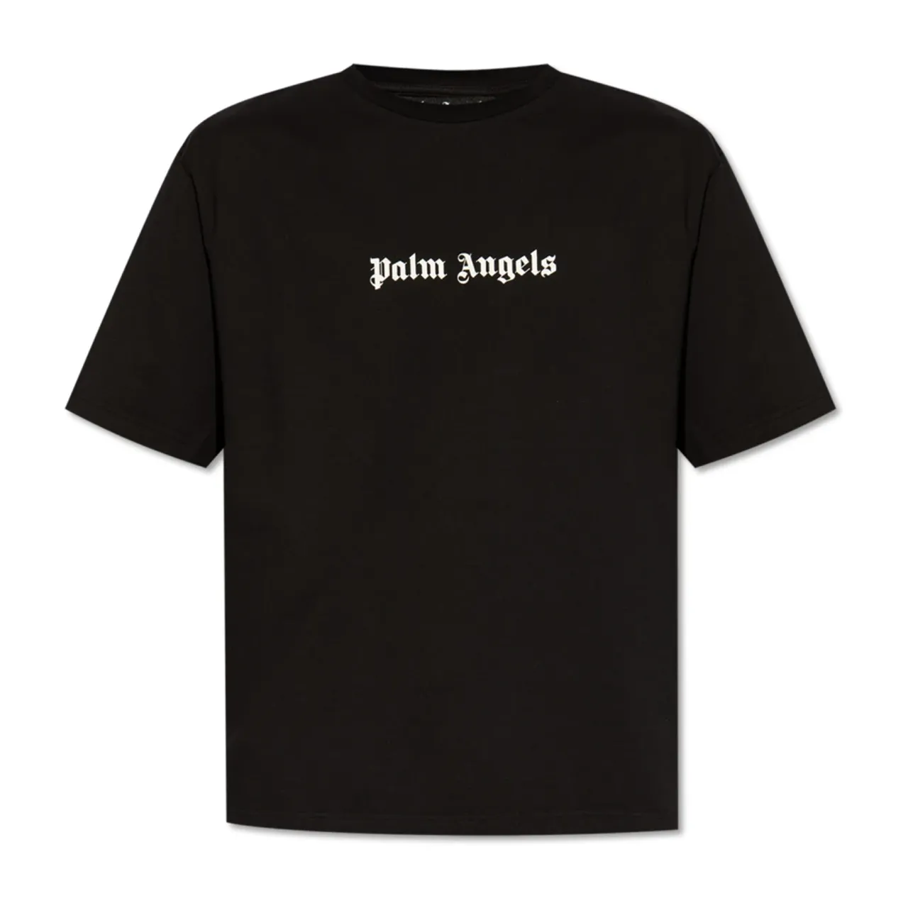 Palm Angels , T-shirt with logo ,Black male, Sizes: