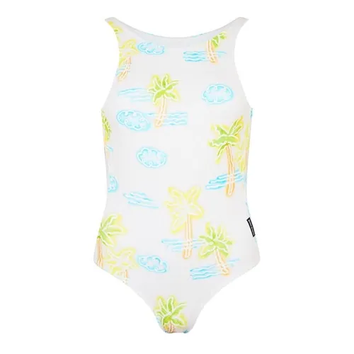 PALM ANGELS Textured Neon Swimsuit - Multi