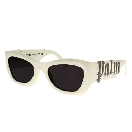 Palm Angels , Unisex Canby Sunglasses by Palm Angels ,White unisex, Sizes: