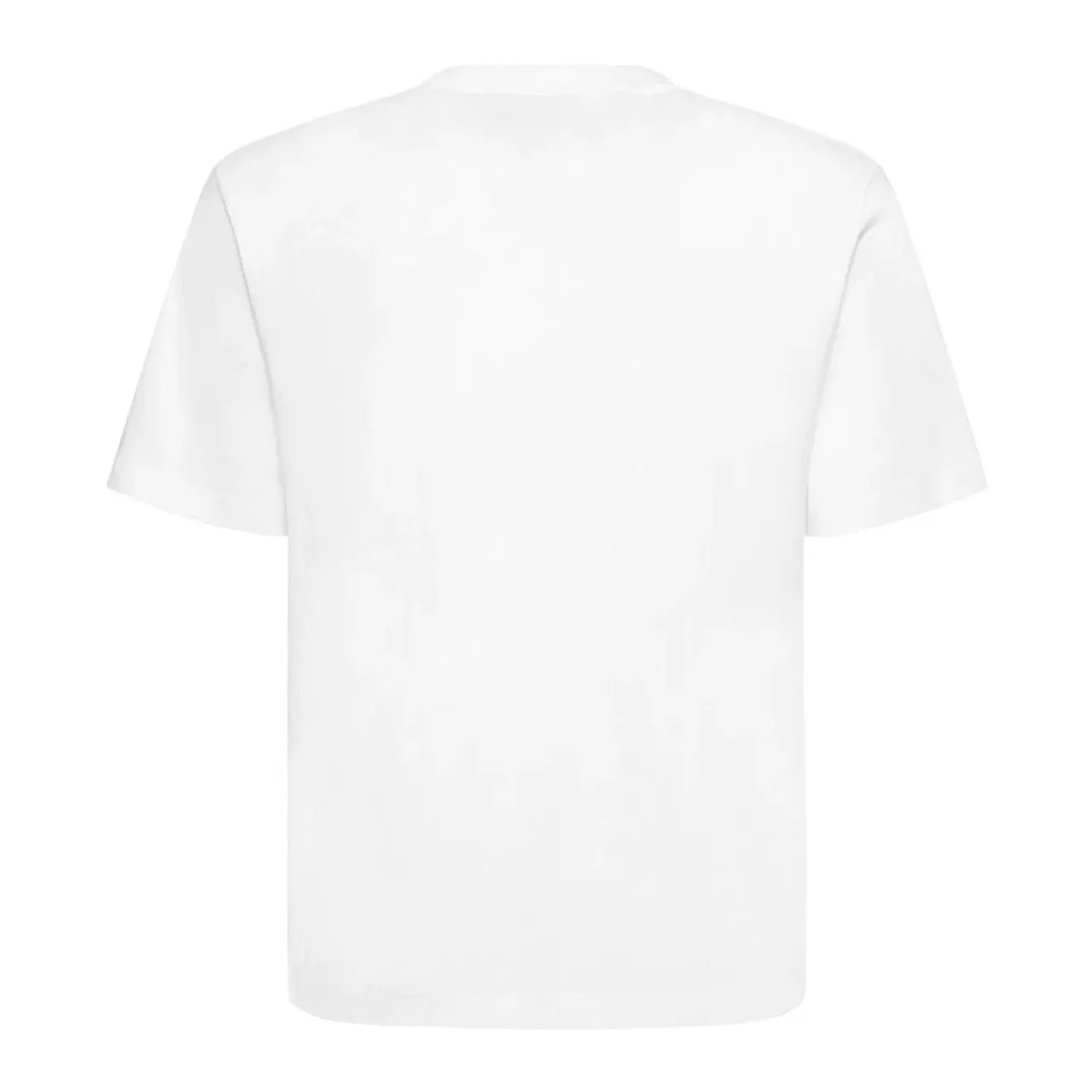 Palm Angels , White Cotton T-shirt with Front Logo ,White male, Sizes: