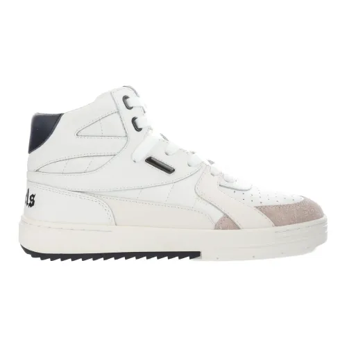 Palm Angels , White High Top Sneakers ,White female, Sizes: