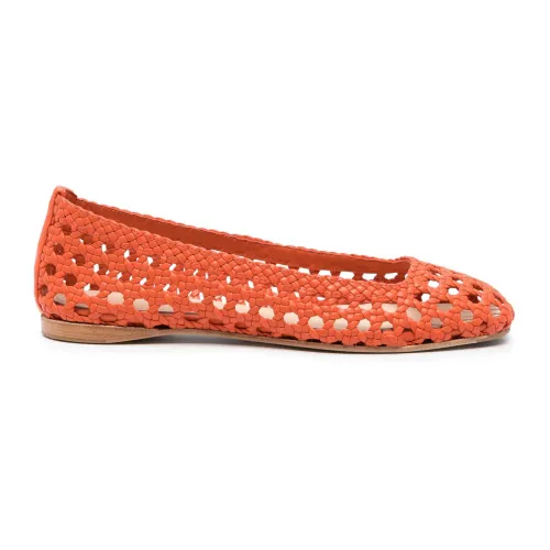 Paloma Barceló , Paloma Barcelò Flat shoes Orange ,Orange female, Sizes: