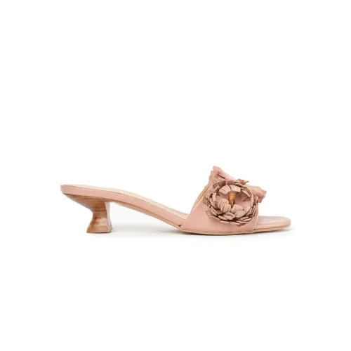 Paloma Barceló , Silvia Applique Flowers Sandals ,Pink female, Sizes: