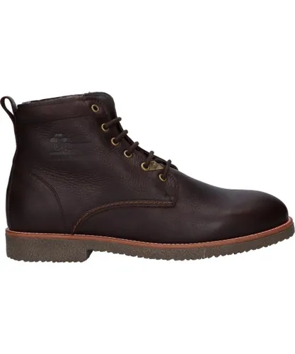 Panama Jack Mens Glasgow Igloo Boots - Brown Leather