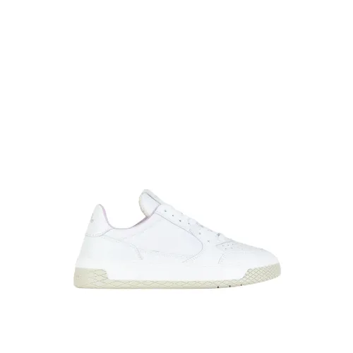 Panchic , White Leather Low-Top Sneakers Lilac ,White female, Sizes: