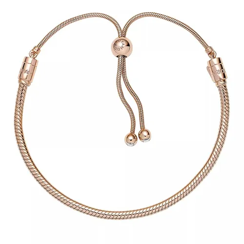 Pandora Bracelets - Moments Schiebeverschluss Schlangen-Gliederarmband - gold - Bracelets for ladies