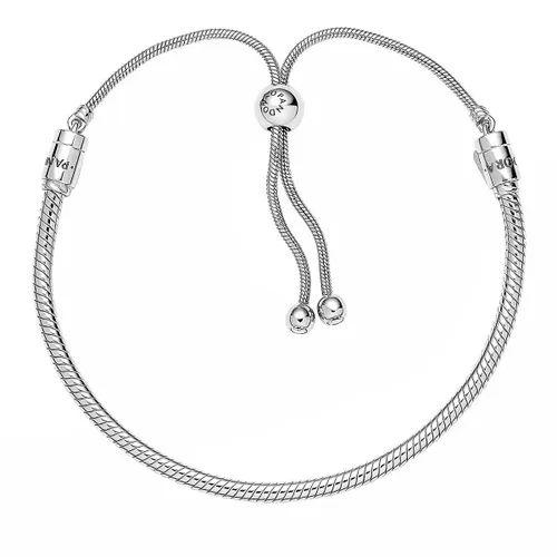 Pandora Bracelets - Moments Schiebeverschluss Schlangen-Gliederarmband - gold - Bracelets for ladies