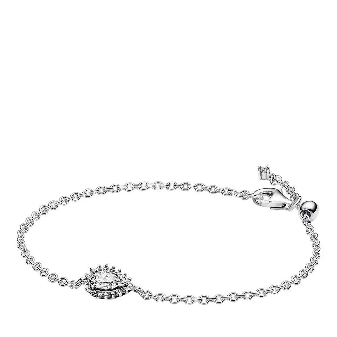 Pandora Bracelets - Sterling silver bracelet withcubic zirconia - silver - Bracelets for ladies
