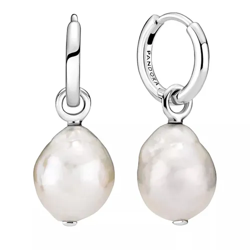 Pandora Earrings - Barokke Süßwasserzuchtperle Ohrringe - silver - Earrings for ladies