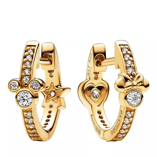 Pandora Earrings - Disney Mickey and Minnie 14k gold-plated hoop earr - gold - Earrings for ladies