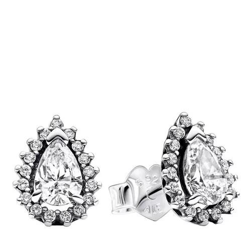 Pandora Earrings - Sterling silver stud earrings withcubic zirconia - silver - Earrings for ladies