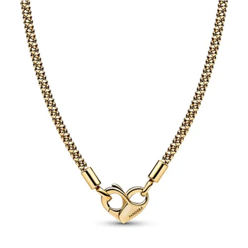 Pandora Moments Studded Chain Gold Necklace