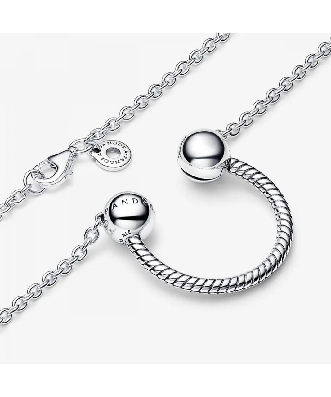 Pandora 'Moments' WoMens 925 Sterling Silver Necklace - 392747C00-45 - One Size