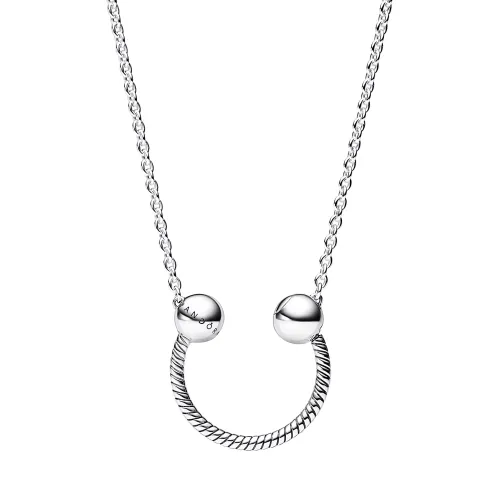 Pandora Necklaces - Pandora Moments U-shape Charm Pendant Necklace - silver - Necklaces for ladies
