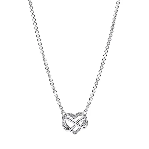 Pandora Necklaces - Sparkling Infinity Heart Collier - silver - Necklaces for ladies