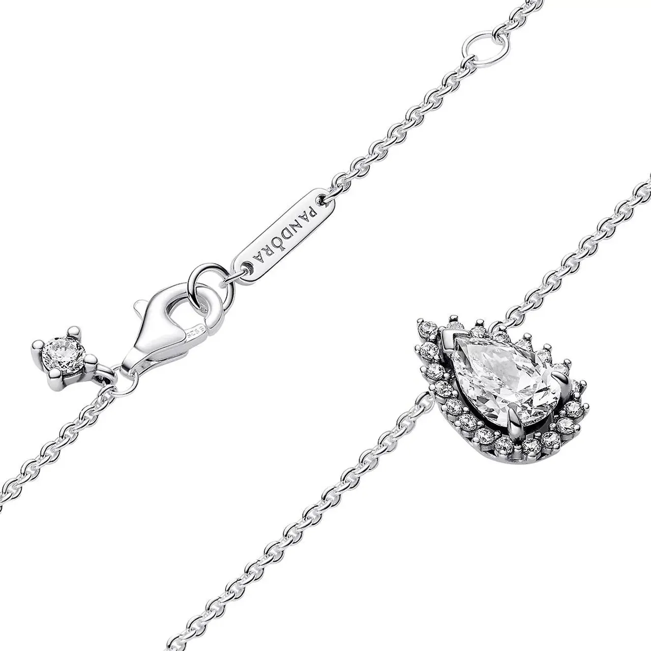 Pandora Necklaces - Sterling silver necklace withcubic zirconia - silver - Necklaces for ladies