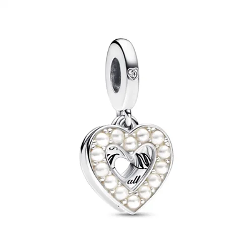 Pandora Pearlescent Mum Heart Dangle Charm