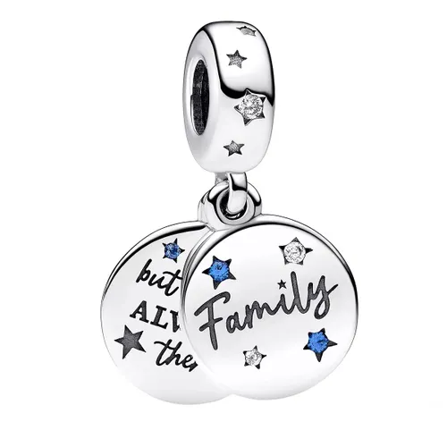 Pandora Pendants & Charms - Family sterling silver double dangle with stellarc - blue - Pendants & Charms for ladies